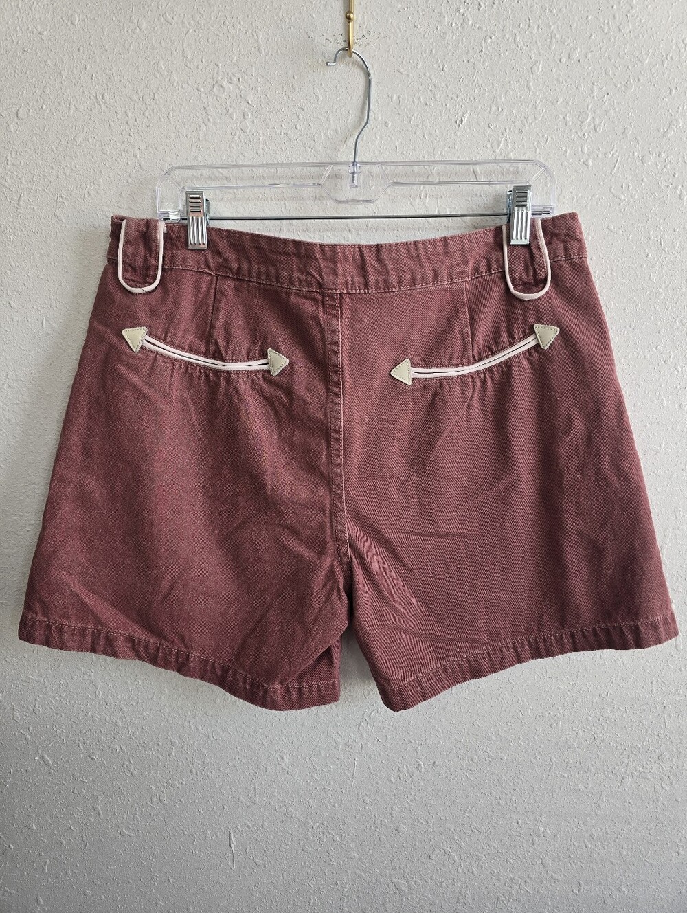 Howdy Hanny Western Denim Shorts Size XL Rust Pink NWT - Picture 7 of 9